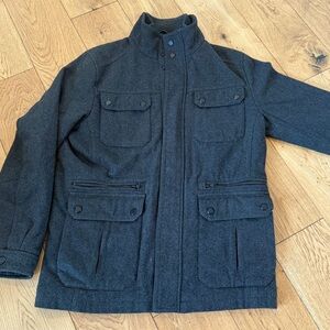 Michael Kors Men’s Wool Blend Field Jacket Charcoal Size M